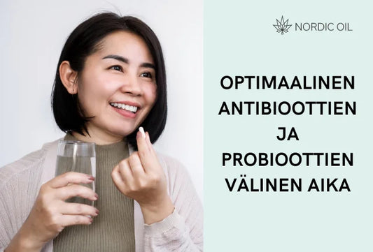 Optimaalinen antibioottien ja probioottien välinen aika