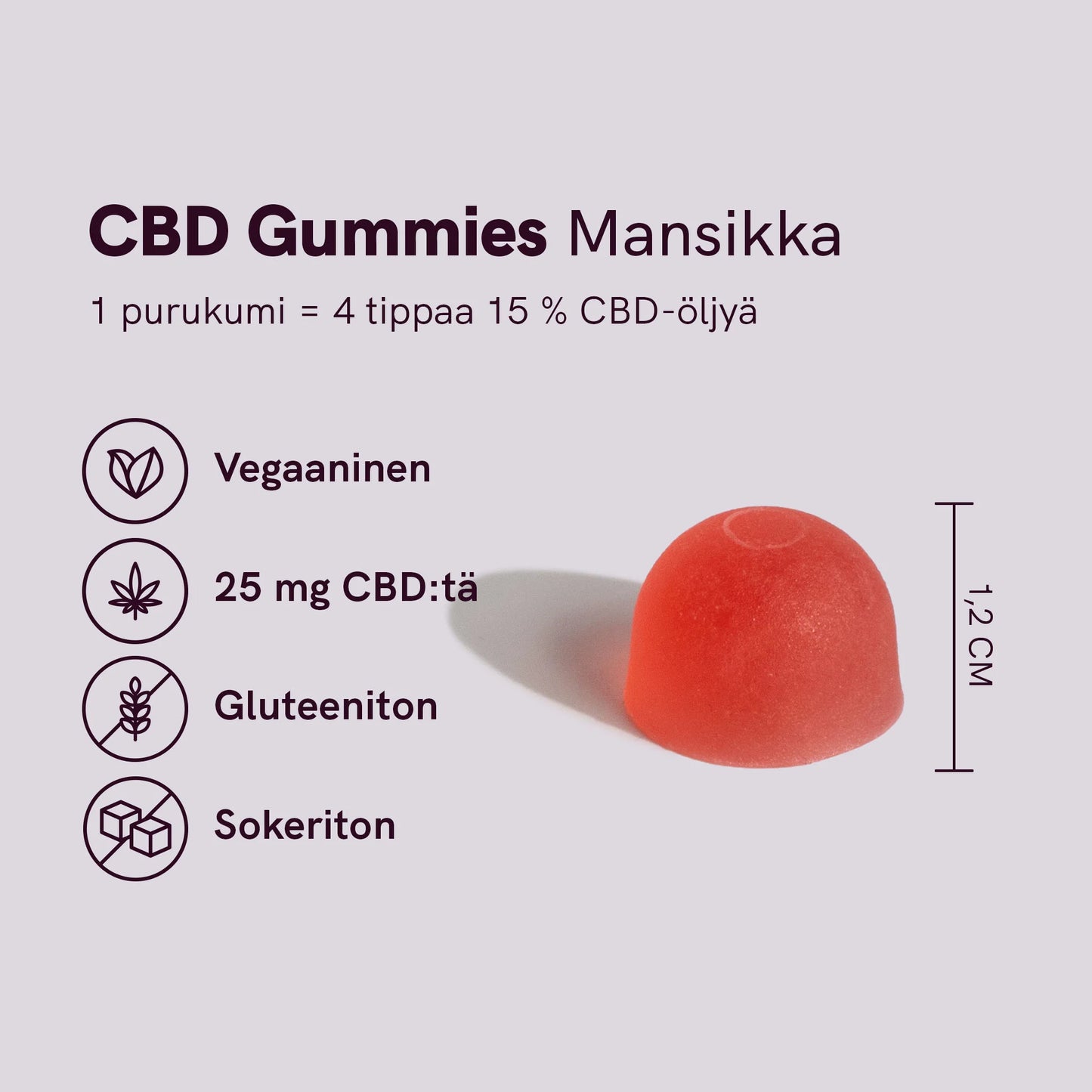 3FOR2: CBD Gummies (1500mg) Marjat