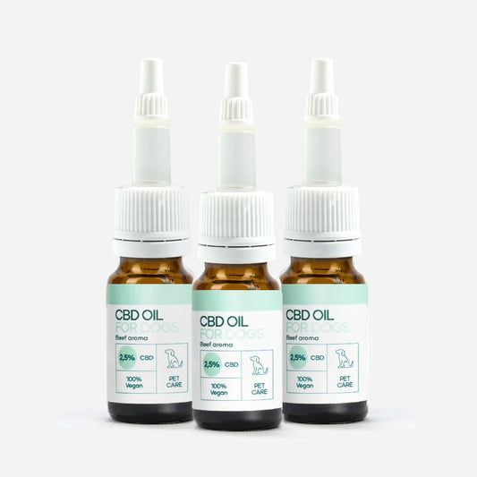 3FOR2: CBD-öljy Koirille - Nauta - (2,5%)