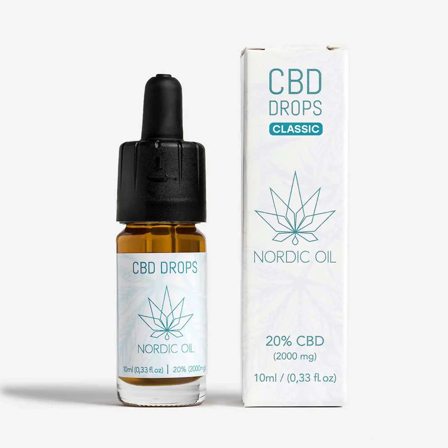 Pullo laajakirjoista CBD-öljyä 15 % Nordic Oililta