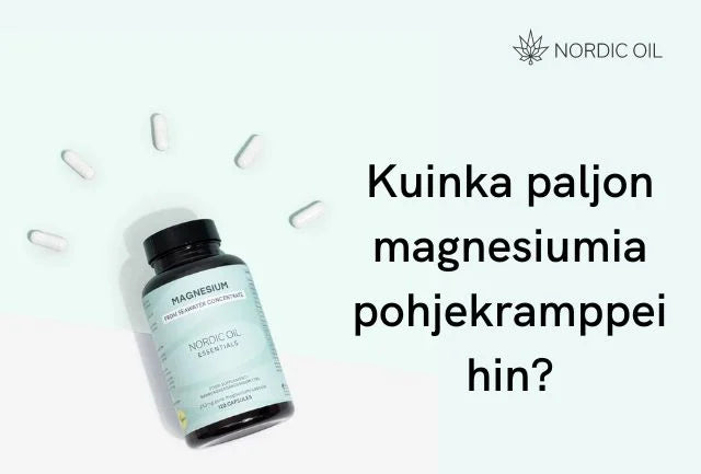 Kuinka paljon magnesiumia pohjekramppeihin?