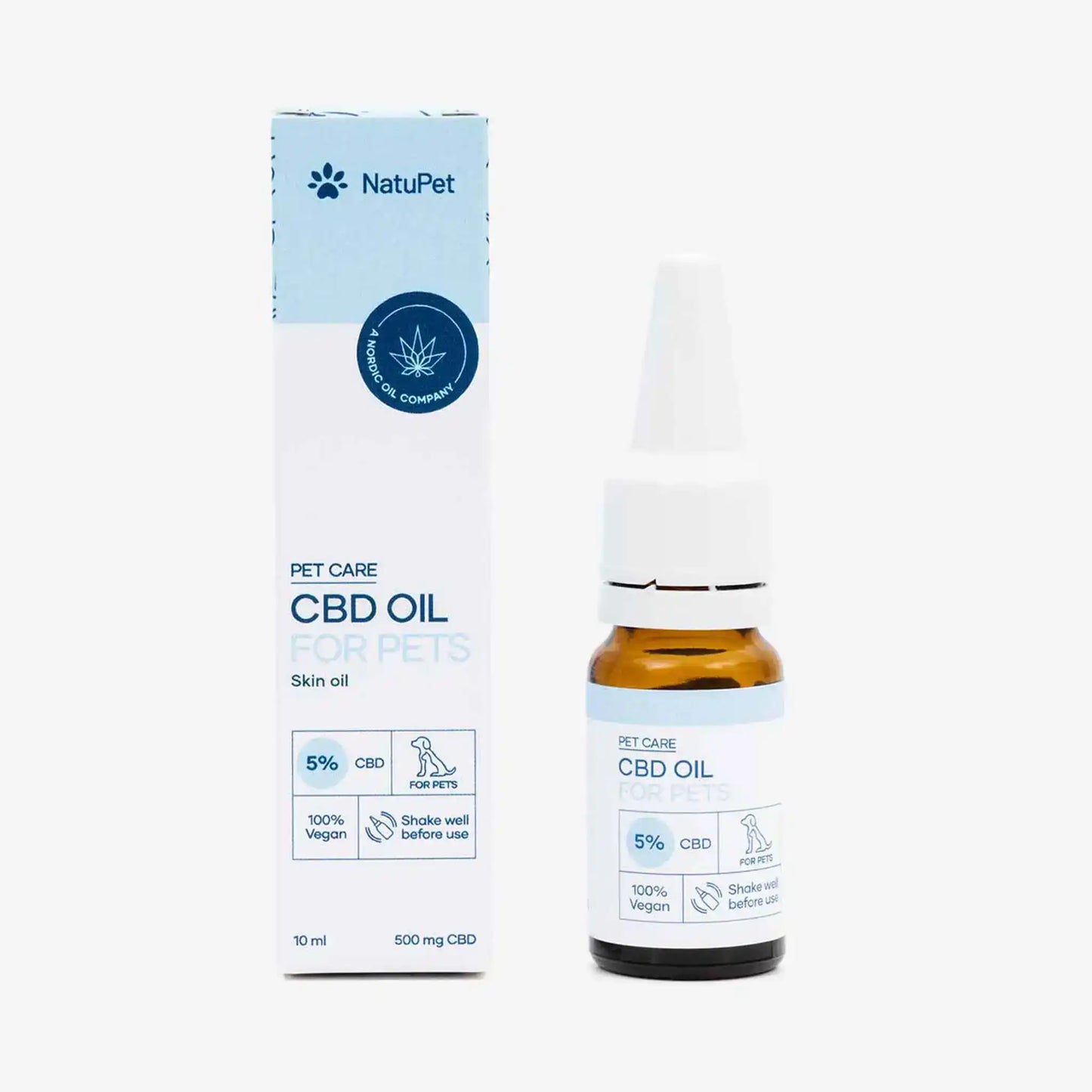 CBD-öljy (5%) lemmikkieläimille paketti