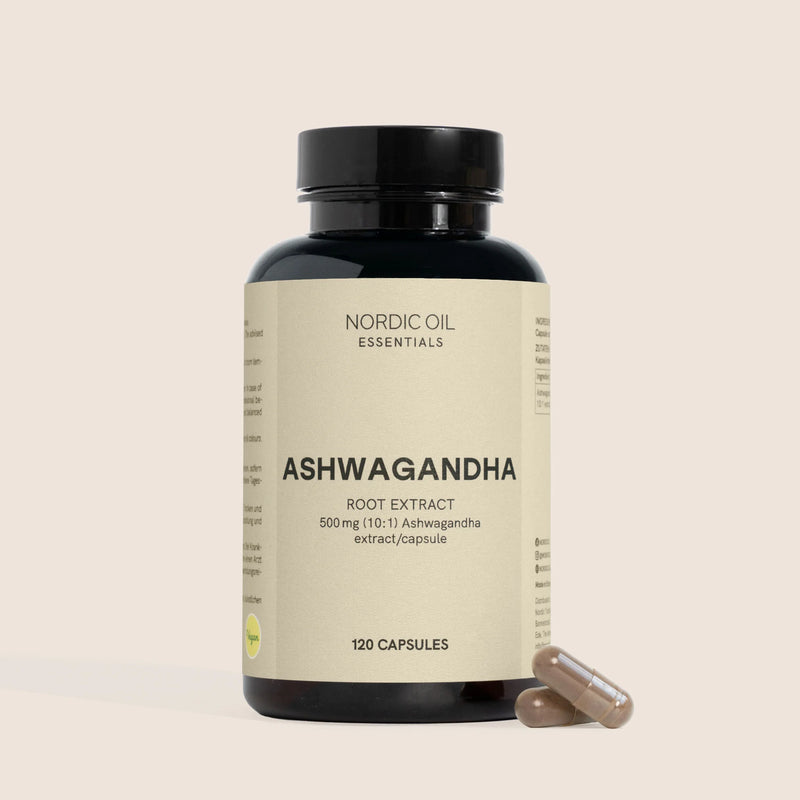 Nordic Oil Essentials Ashwagandha-juuriuutteen kapselit (120 kapselia)