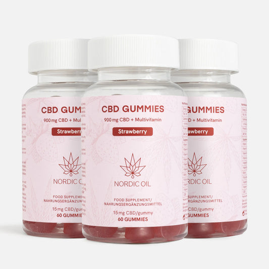 3FOR2: CBD Gummies (900mg) Mansikka