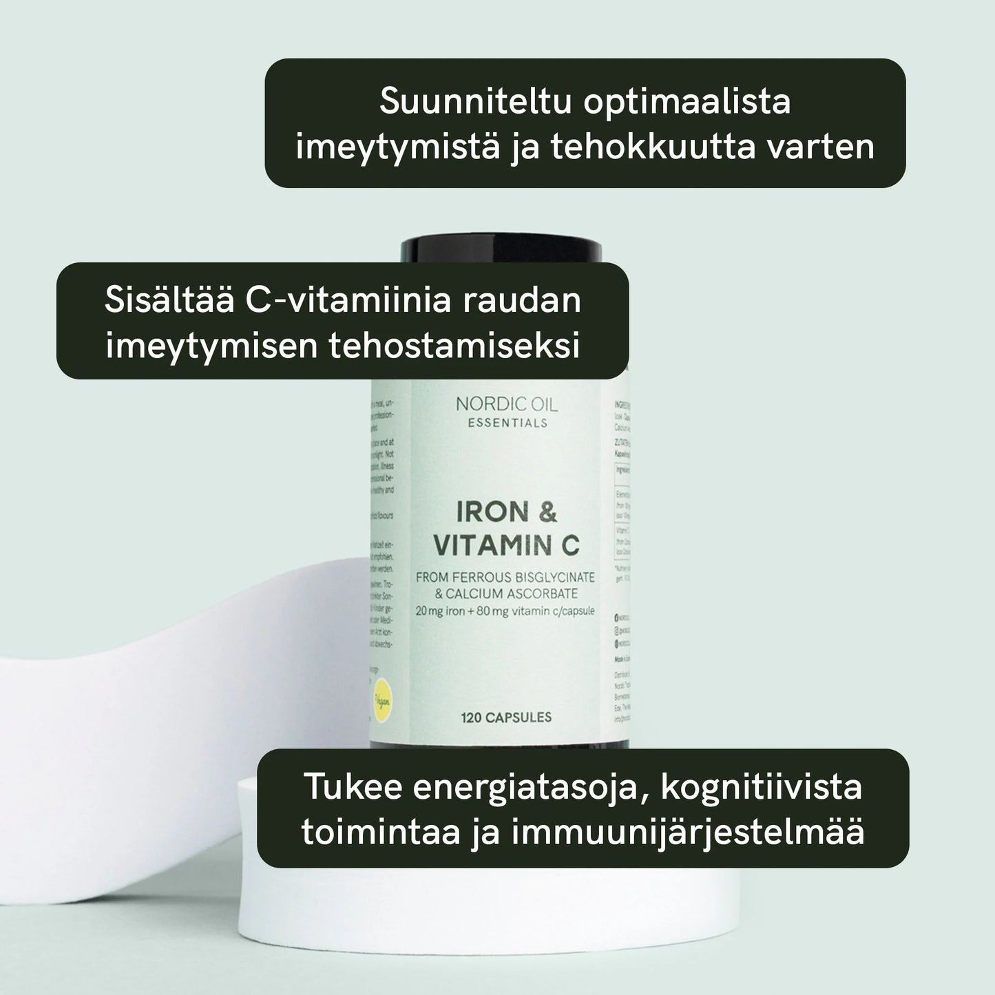 Rauta- ja C-vitamiinikapselit