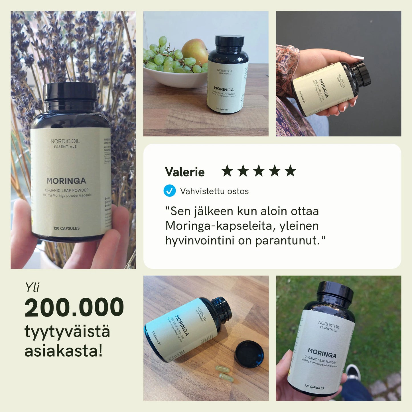 Moringajauhekapselit