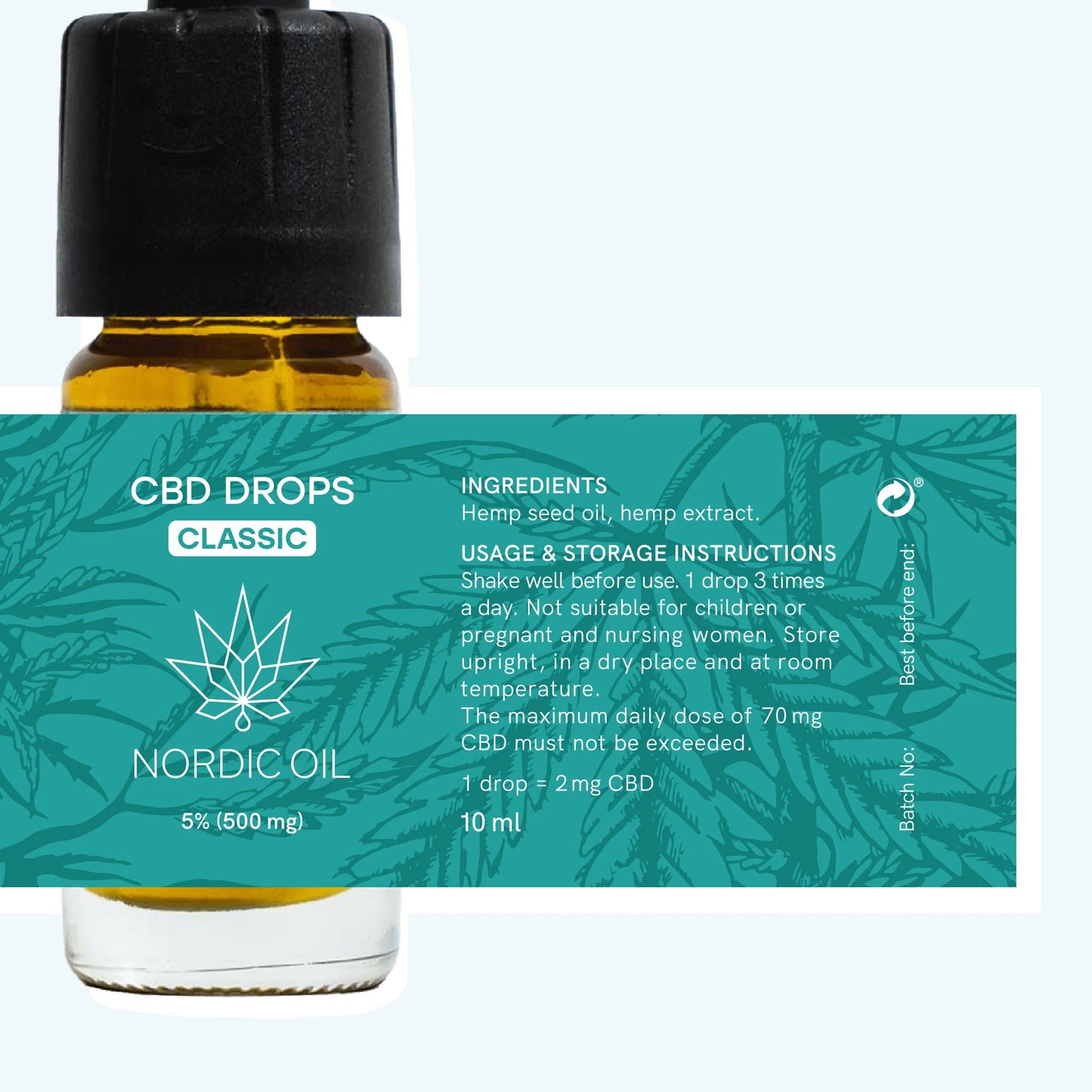 3FOR2: CBD Öljy (5%) CLASSIC