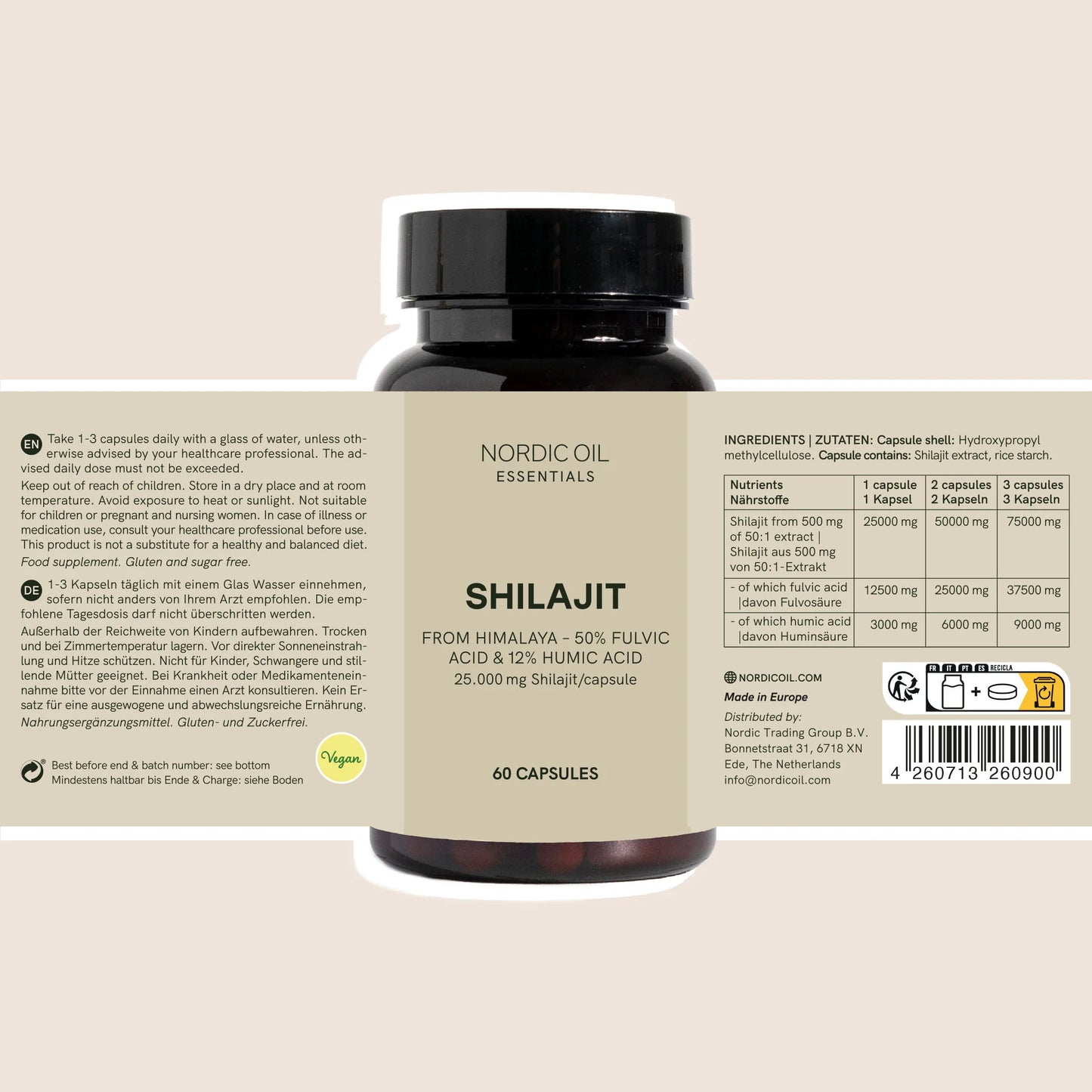 Shilajit-kapselit