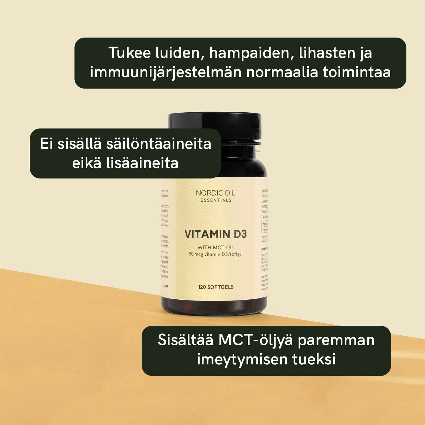 D3-vitamiini kapselit