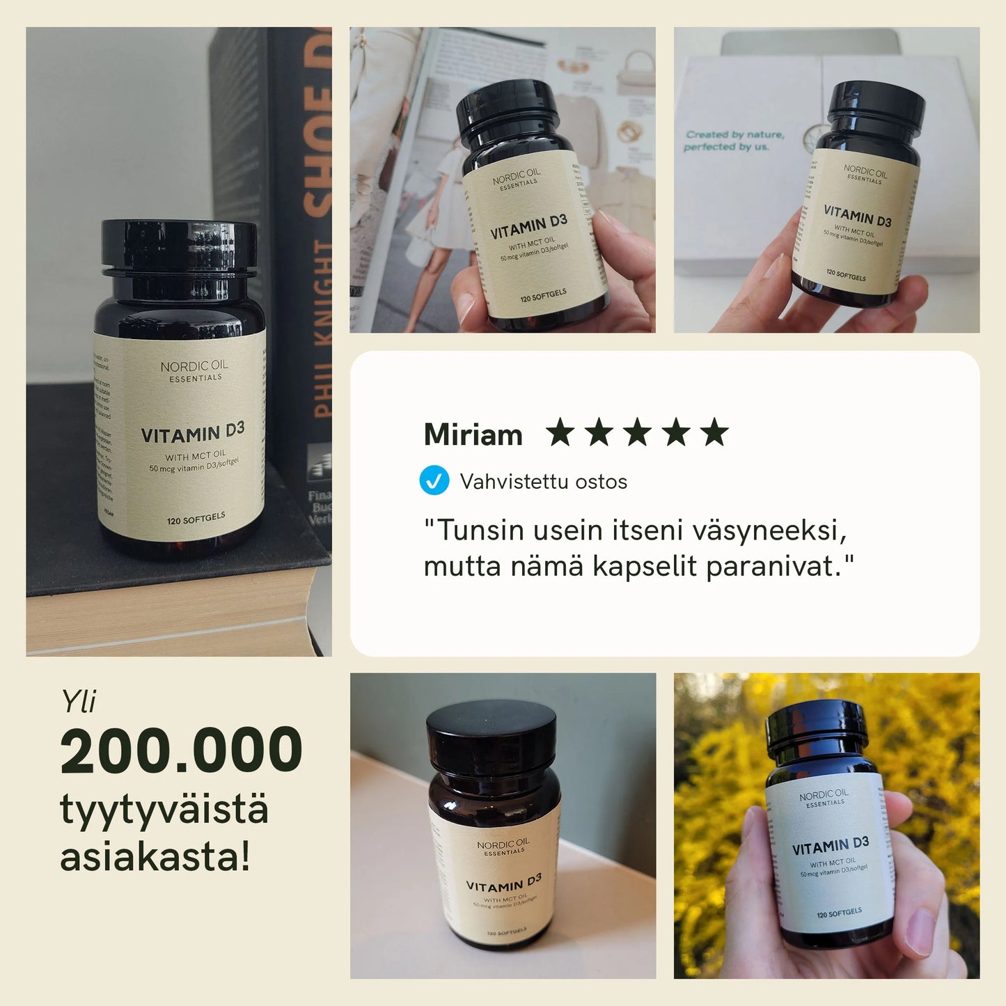 D3-vitamiini kapselit