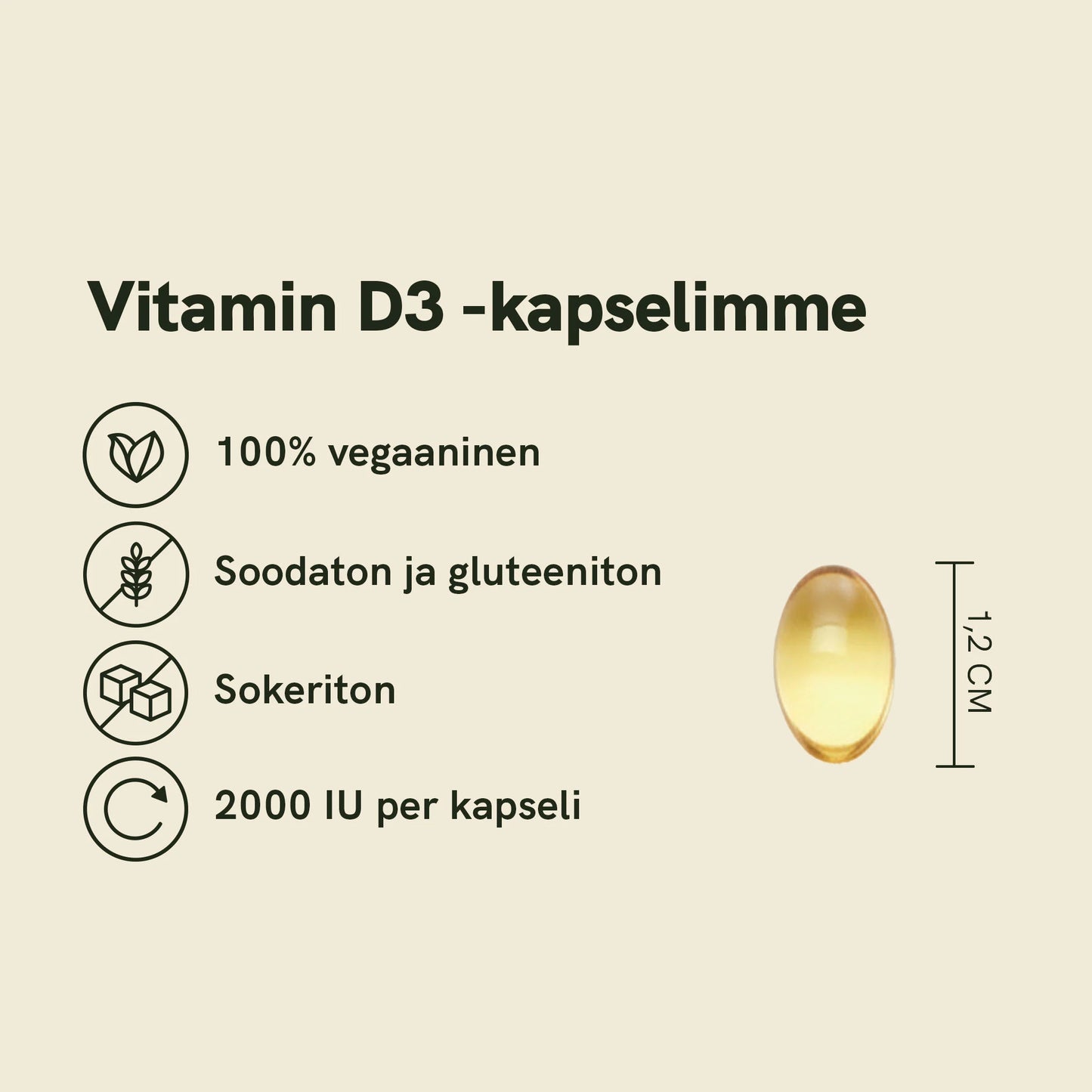 D3-vitamiini kapselit